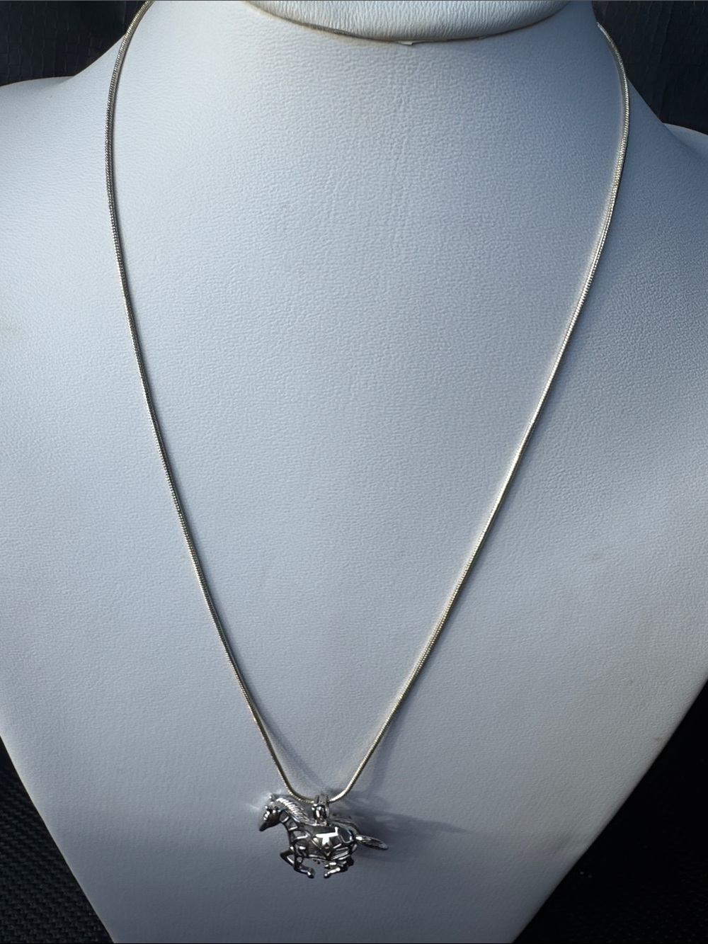 Silver Horse Pendant Necklace - Women's Jewelry